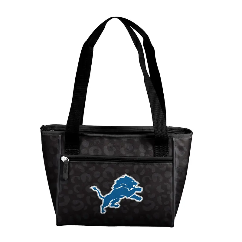 Detroit Lions Leopard Print 16 Can Cooler Tote