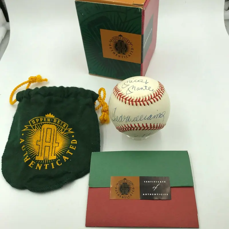 Mickey Mantle Ted Williams Carl Yastrzemski Triple Crown Signed Baseball UDA COA