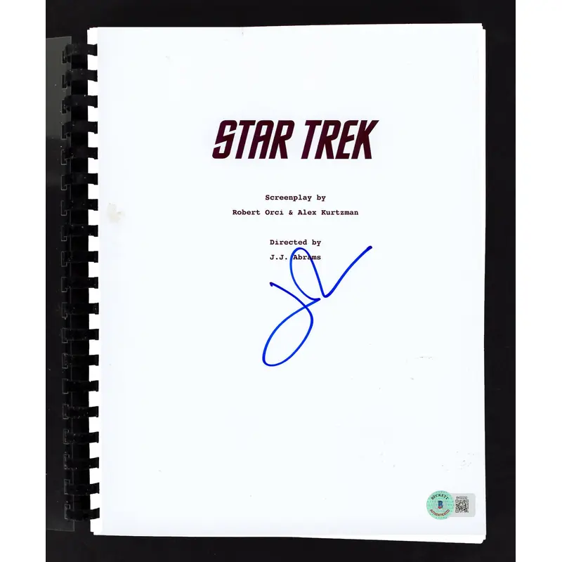 John Cho Star Trek Authentic Signed Movie Script Autographed BAS #BK02232