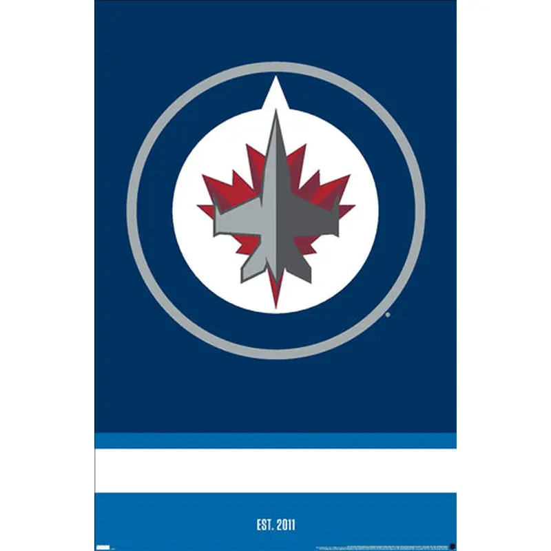 Winnipeg Jets Official NHL Hockey Team Logo Poster - Costacos Sports