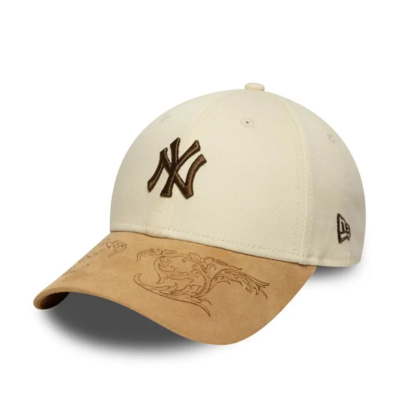 New York Yankees MLB Contrast Visor Cream 9FORTY Adjustable Cap
