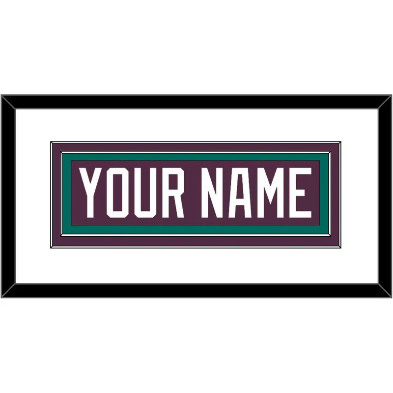 Anaheim Nameplate - Road Purple (1993-2006) - Double Mat 1
