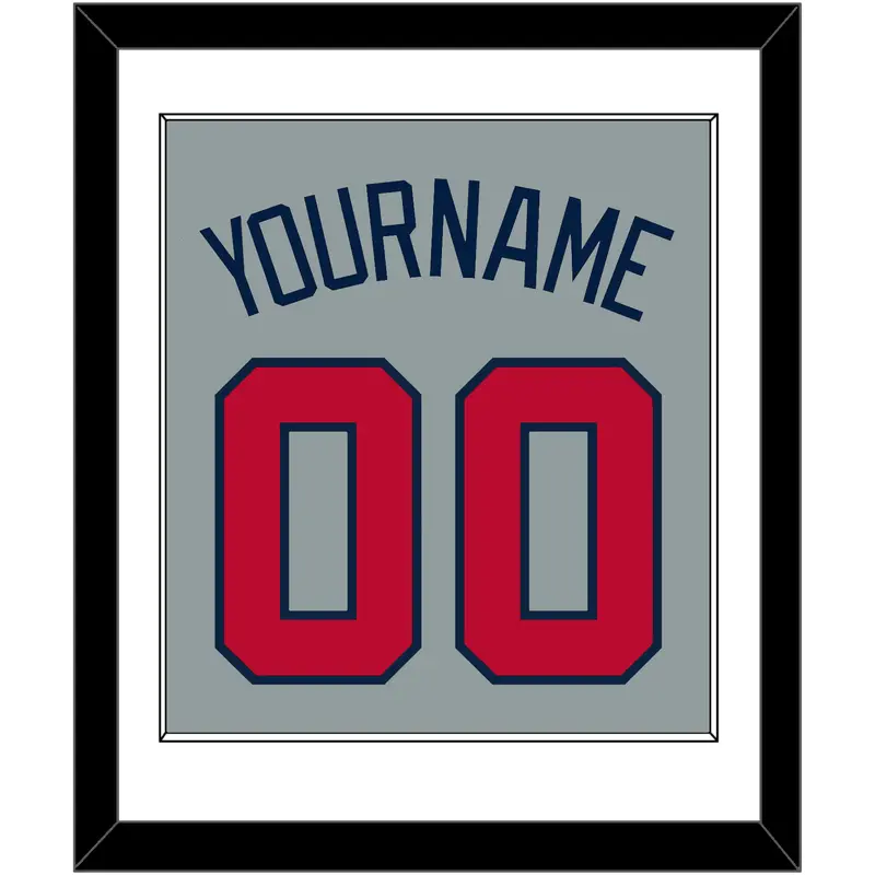 Atlanta Name & Number - Road Gray - Single Mat 1