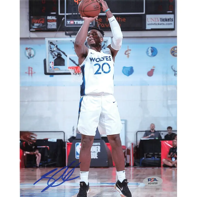 JOSH OKOGIE signed 8x10 photo PSA/DNA Minnesota Timberwolves Autographed