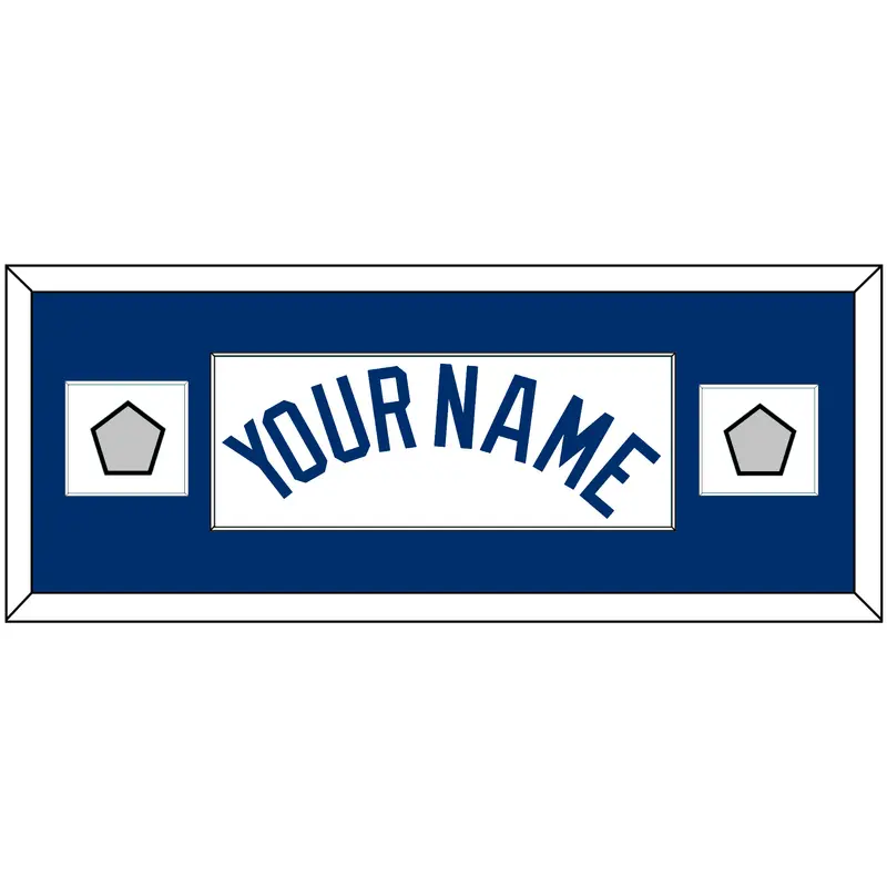 Los Angeles Name & 2 World Series Jersey Patches - Home White (2007-2023) - Single Mat 2