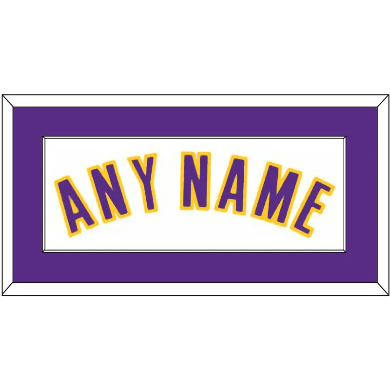 Los Angeles Name - Home White (2002-2018) - Single Mat 2