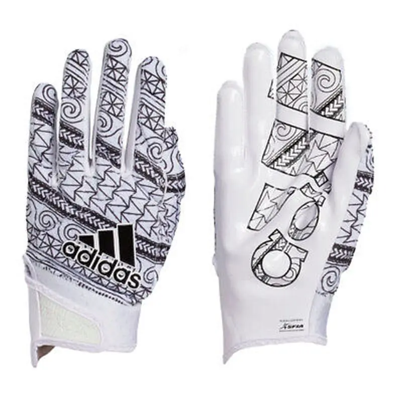 New Adidas Freak 5 Poly Bowl Receiver Gloves Adult Size 2XL - White/Black