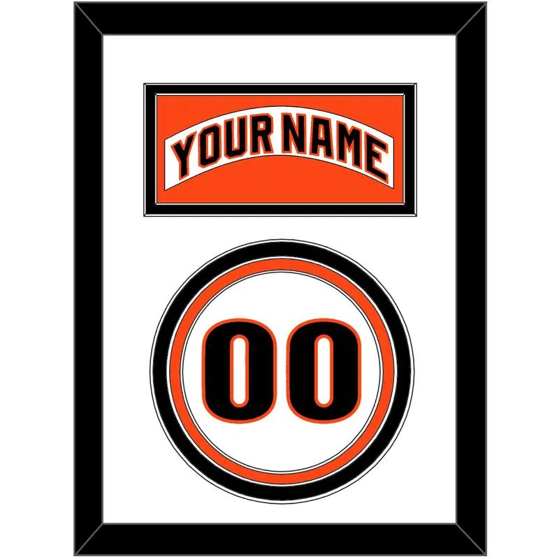 San Francisco Nameplate & Number - Home White (1983-1993) - Triple Mat 2