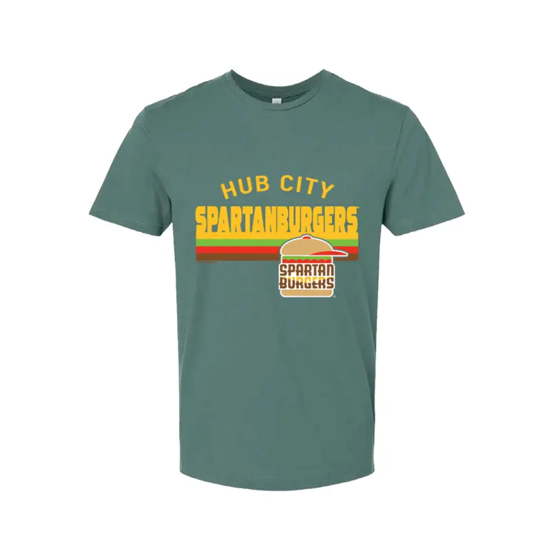 Adult Basil Burger Stack Logo Tee