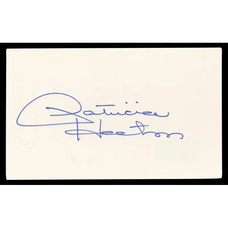 Patricia Heaton Everybody Loves Raymond Signed 3x5 Index Card BAS #BL96351