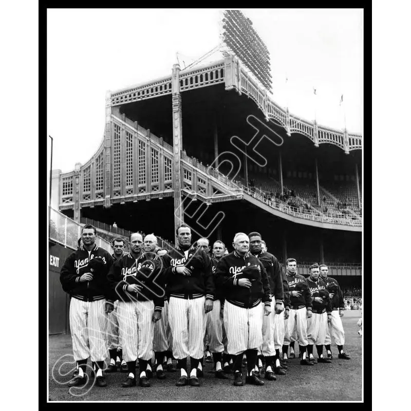 1955 Yankees 8X10 Photo - Stengel Bauer Howard Larsen - 2093