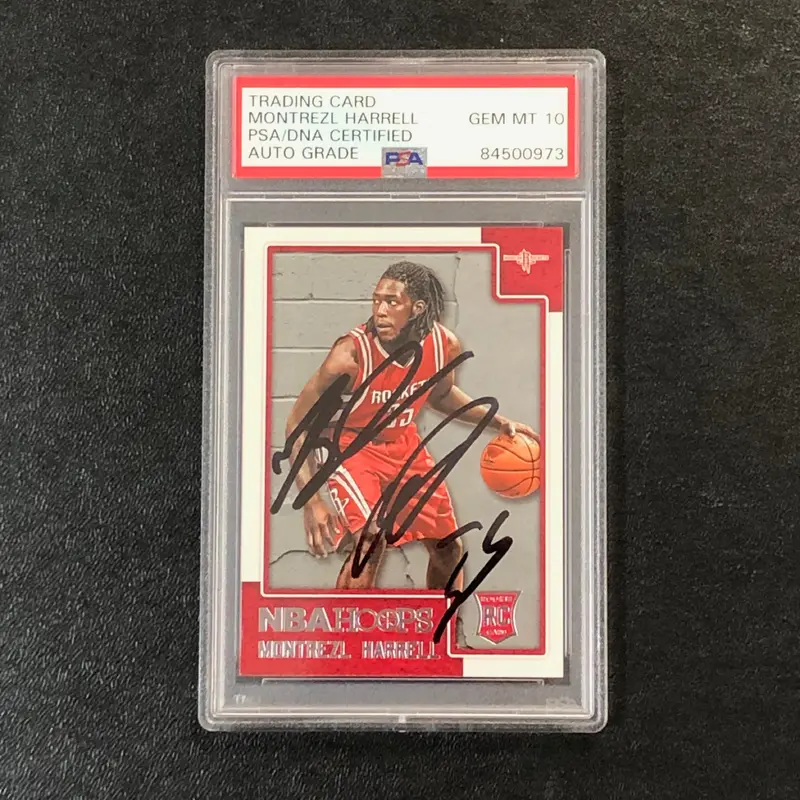 2015-16 NBA Hoops #278 Montrezl Harrell Signed Card AUTO 10 PSA Slabbed RC Rockets