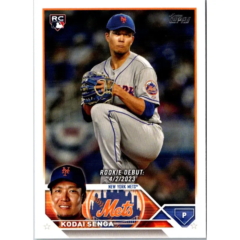 2023 Topps Update Orange and Black Foil Kodai Senga #US20