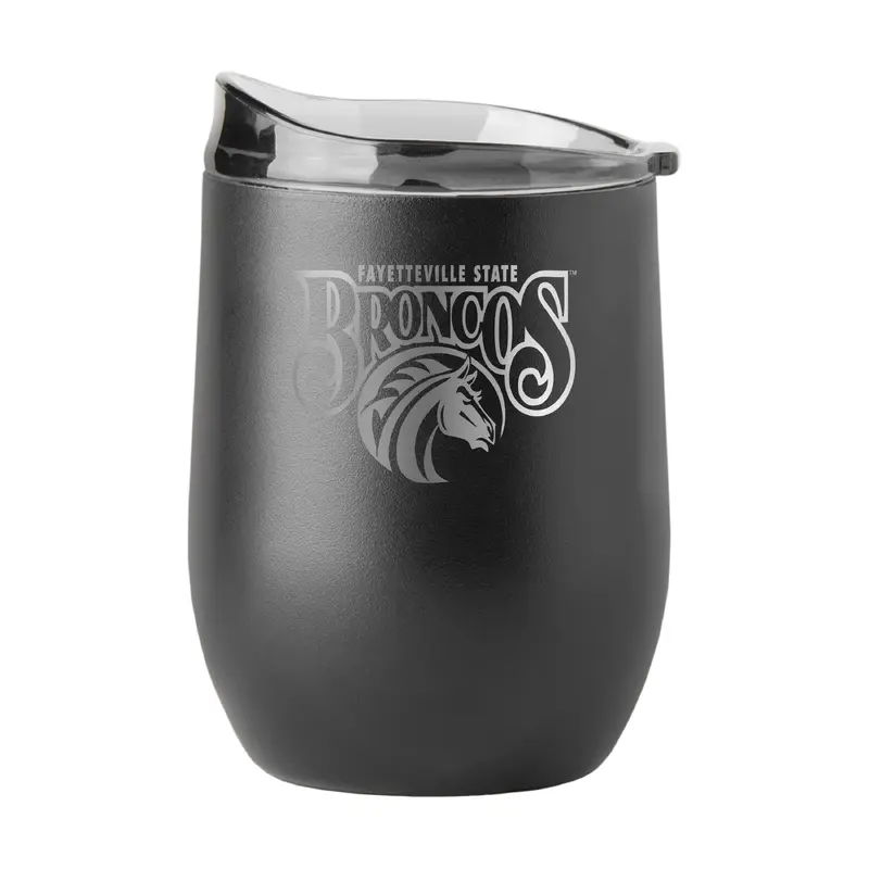 Fayetteville State GunMetal 16oz Black Powder Curved Beverage