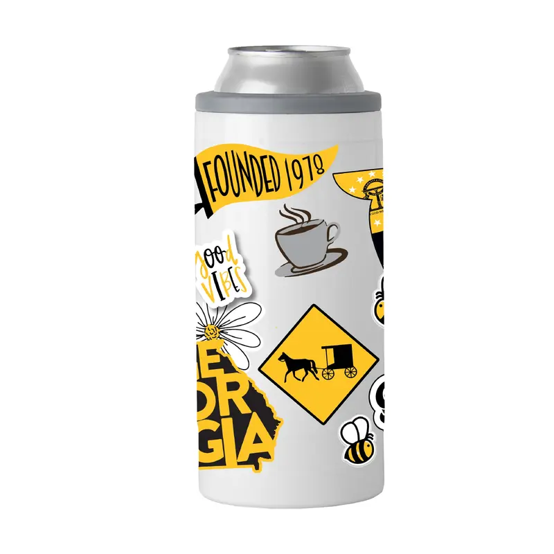Savannah College 12oz Native Powder Coat Slim Can Coolie