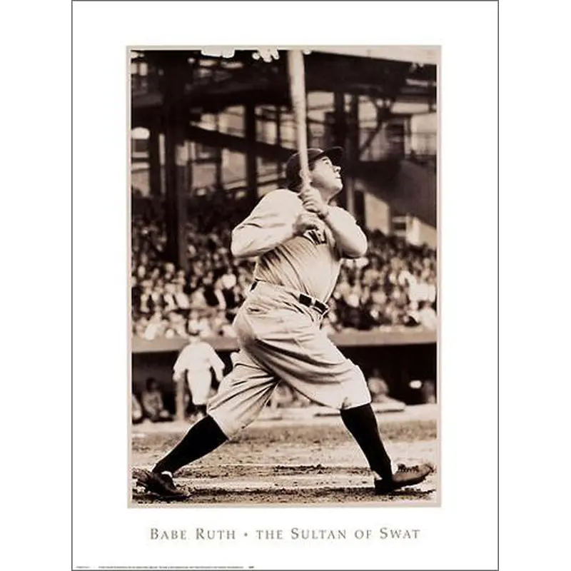 Babe Ruth "The Sultan of Swat" (c.1929) New York Yankees Premium Wall Poster - NYGS