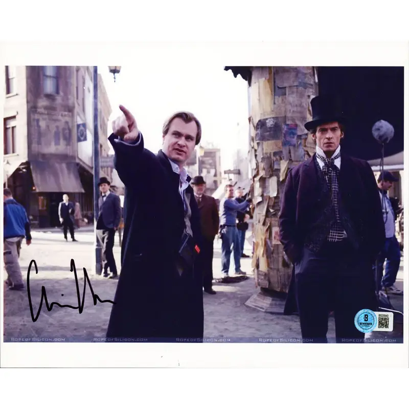 Christopher Nolan The Prestige Authentic Signed 8.5x11 Photo BAS #BS20940