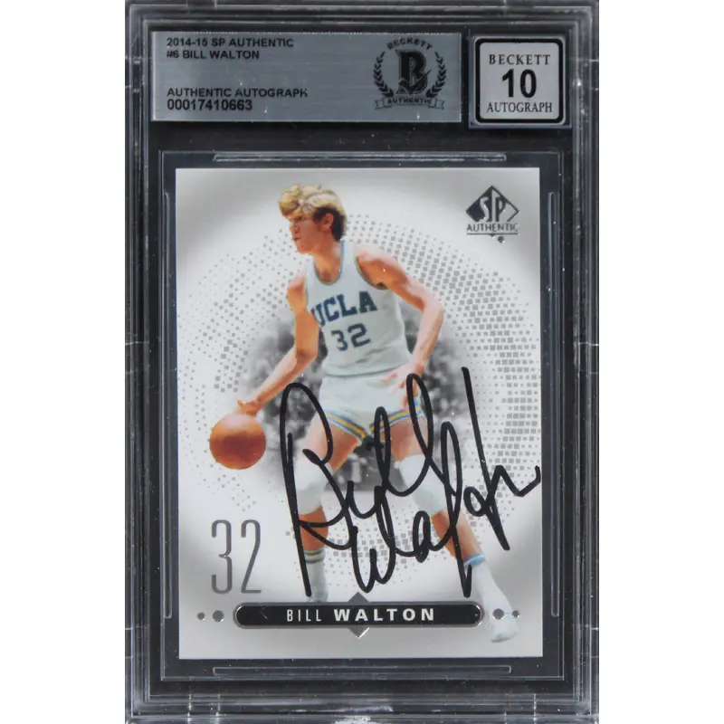 UCLA Bill Walton Authentic Signed 1997 Upper Deck #422 Card BAS Slabbed