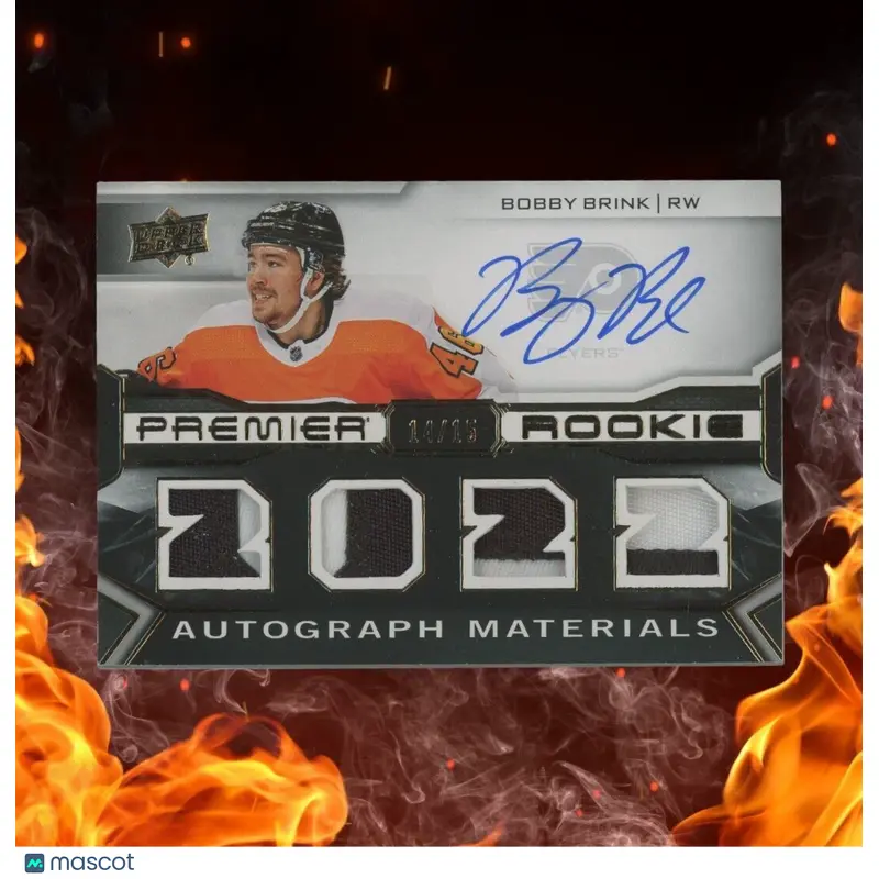 2022-23 Upper Deck Premier BOBBY BRINK Rookie Patch Auto /15 Gold #PRA-BR