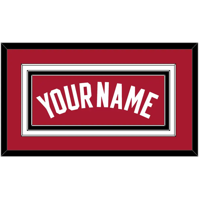 Miami Name - Alternate Red (2001-2008) - Triple Mat 3