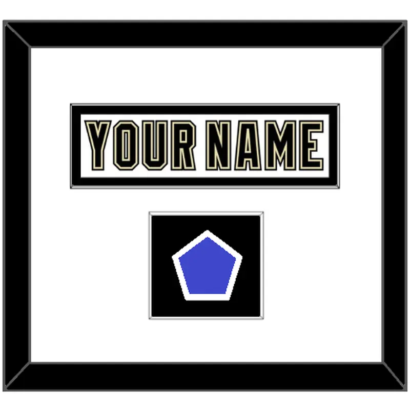 Pittsburgh Nameplate & 2014 Stadium Series-Chicago Patch - White Jersey - Single Mat 1