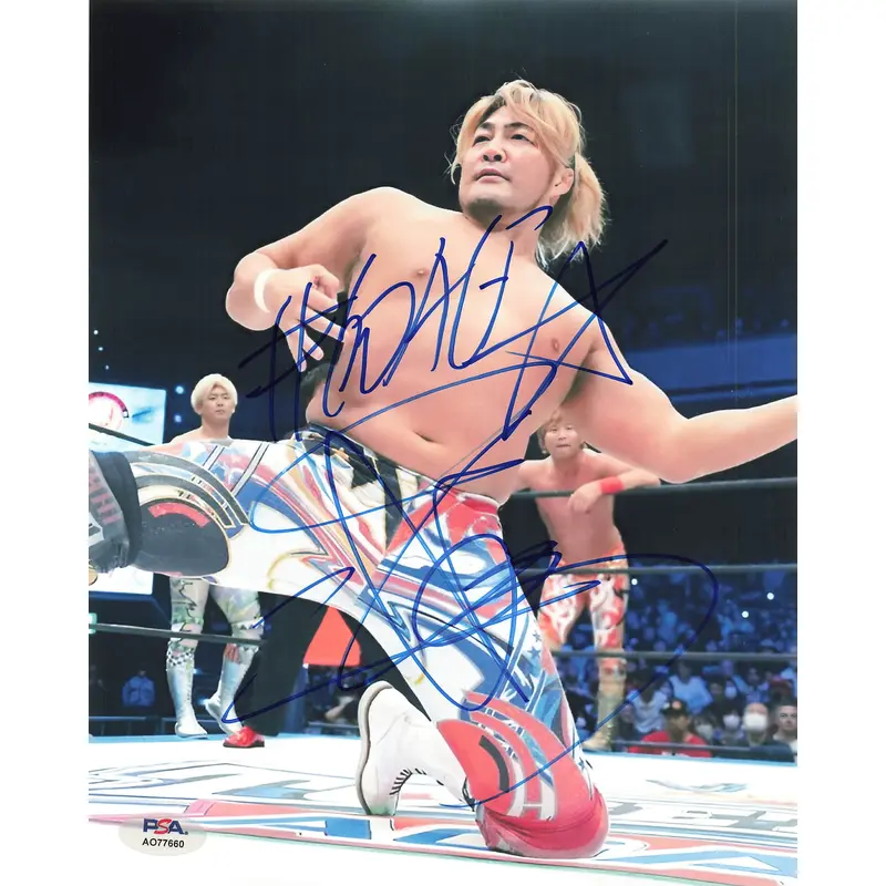 Hiroshi Tanahashi signed 8x10 photo PSA/DNA WWE Autographed Wrestling