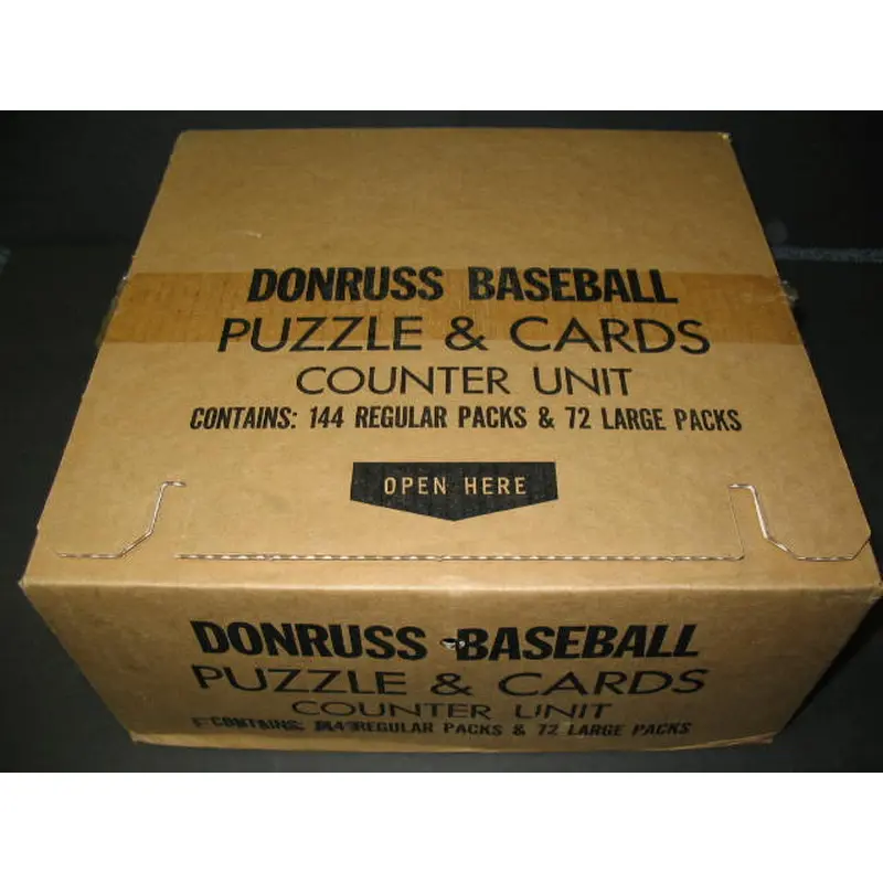 1986 Donruss Baseball Counter Display Box (144/72)