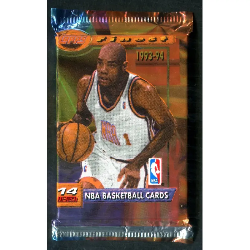 1993/94 Topps Finest Basketball Unopened Jumbo Pack (14)
