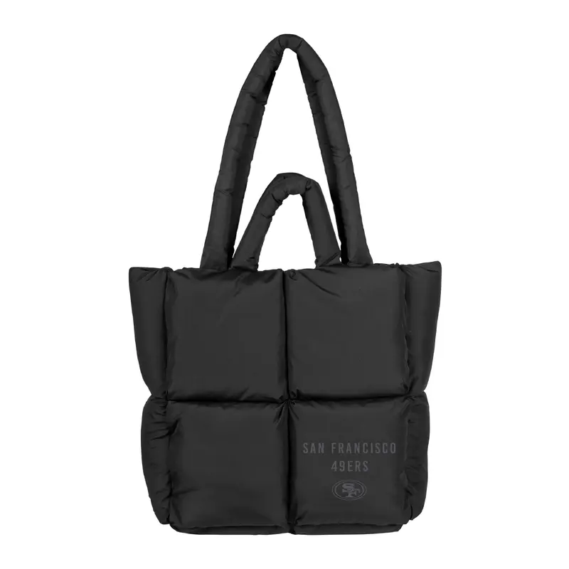 San Francisco 49ers Black Puff Tote