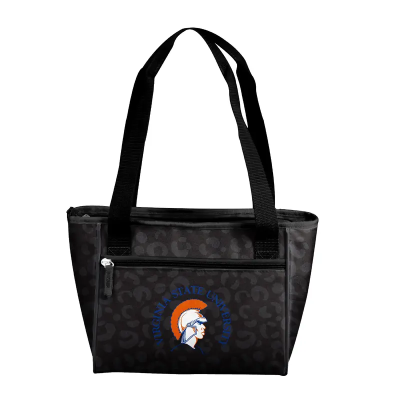 Virginia State Leopard Print 16 Can Cooler Tote