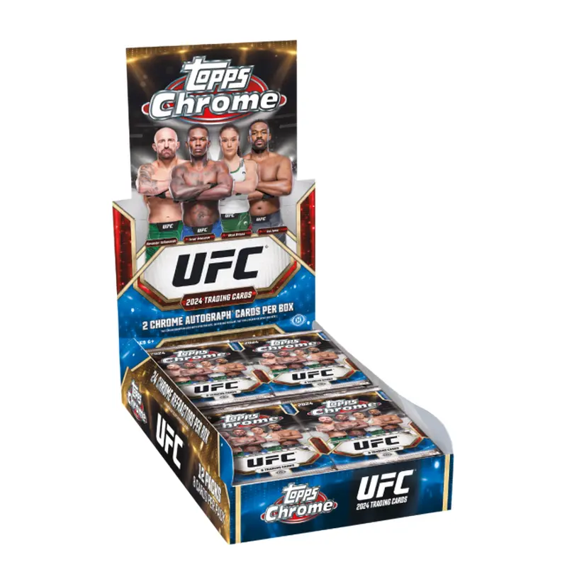 2024 Topps Chrome UFC Hobby Box - 12 Box Case