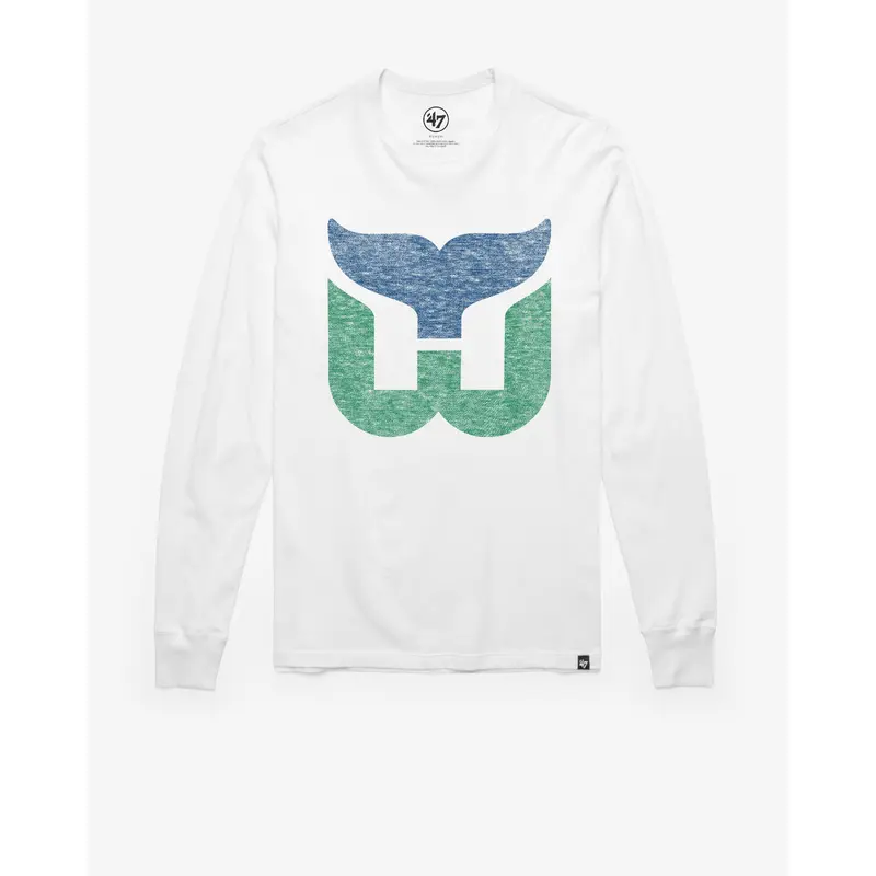 HARTFORD WHALERS VINTAGE PREMIER '47 FRANKLIN LONG SLEEVE TEE
