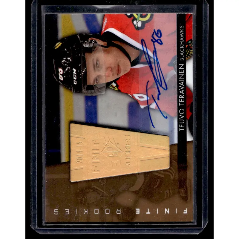 2014-15 Upper Deck SPx - Finite Rookies - Autographs - Teuvo Teravainen #5 /125 RY