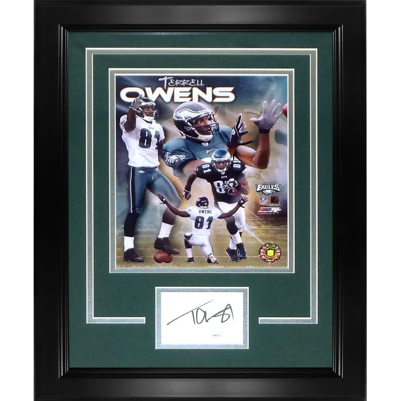 Terrell Owens Autographed Philadelphia Eagles "Signature Series" Frame - JSA