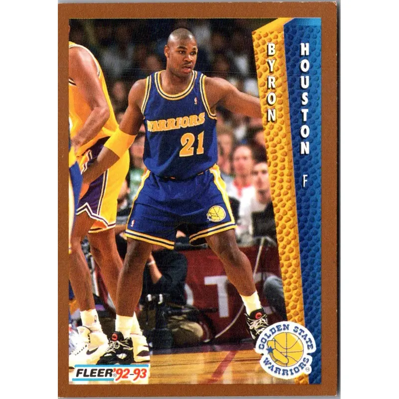 1992 Fleer Byron Houston #340 Rookie