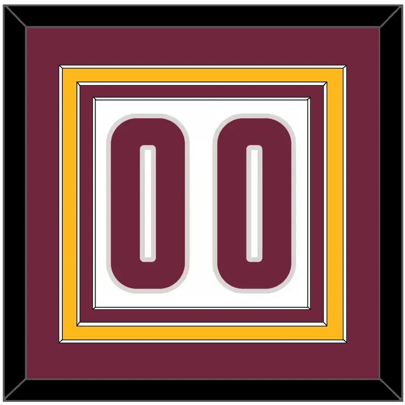 Cleveland Number - Home White (2010-2017) - Triple Mat 2