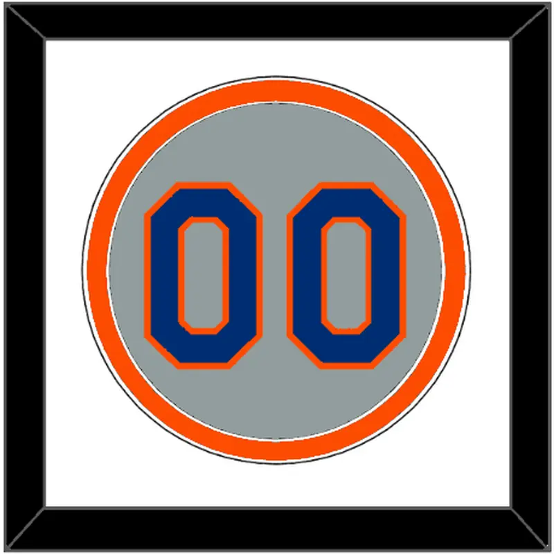 New York Number - Road Gray - Double Mat 2