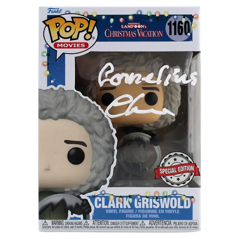 Chevy Cornelius Chase Christmas Vacation Signed #1160 Funko Pop Vinyl Figure BAS