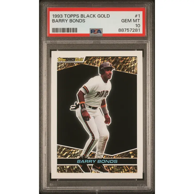Barry Bonds 1993 Topps Black Gold #1 PSA 10 Gem Mint