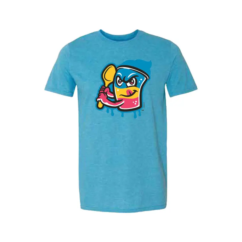 Jacksonville Jumbo Shrimp 108 Stitches Sapphire Honey Drippers Logo Tee
