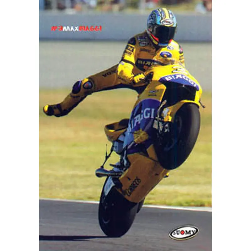 Max Biaggi "MotoGP Action" Repsol Honda Motorcycle Racing Poster - Suomy