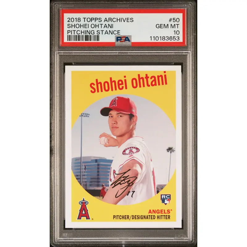 Shohei Ohtani 2018 Topps Archives RC #50 PSA 10 Gem Mint
