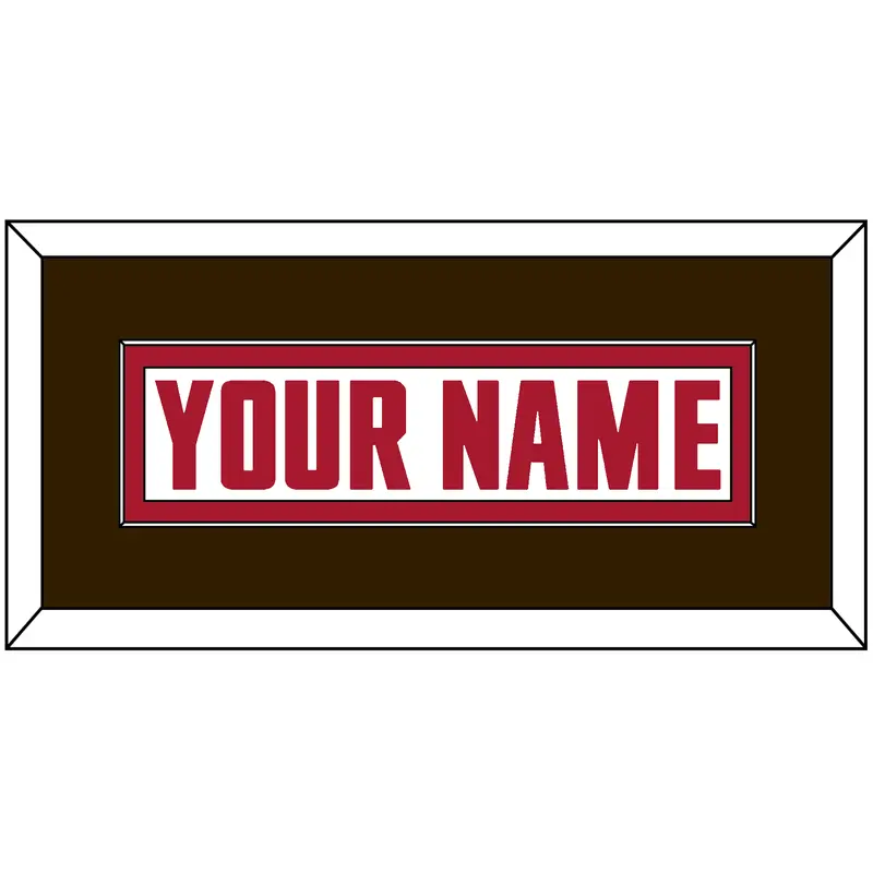 Atlanta Nameplate - Road White - Single Mat 3