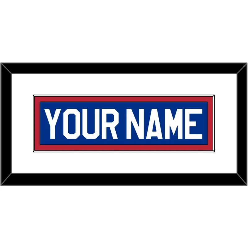 United States Mens Hockey Nameplate - 1980 Olympics Road Blue - Single Mat 1