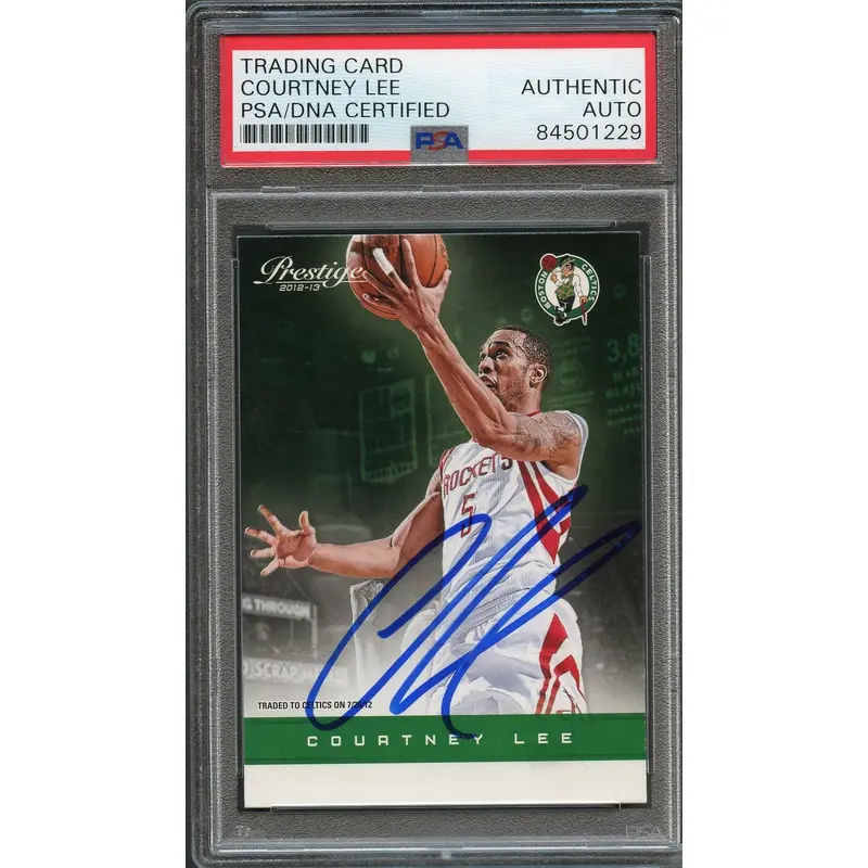 2012-13 Panini Prestige #8 Courtney Lee Signed Card AUTO PSA Slabbed Celtics