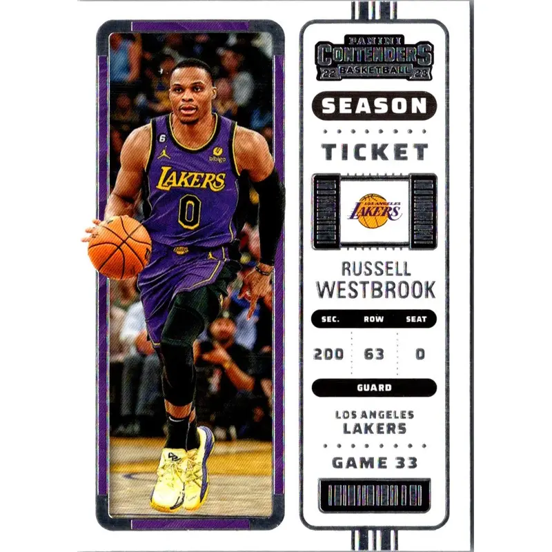 2022 Panini Contenders Season Ticket Russell Westbrook #50