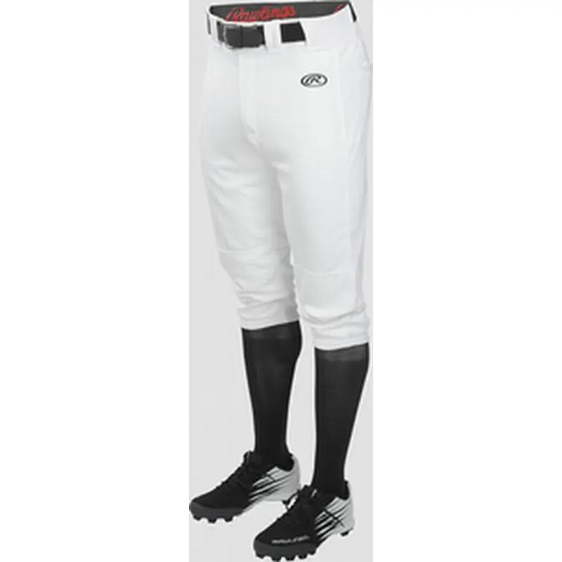 New Rawlings Launch Knicker Baseball Pants Adult Size Medium- White