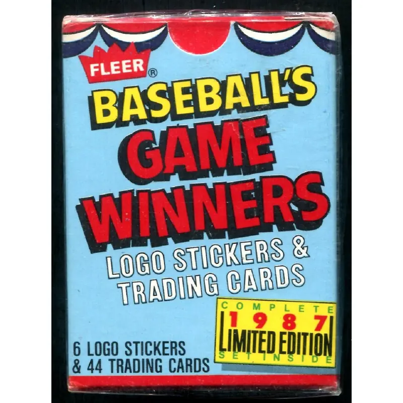1987 Fleer Baseball Game Winners Factory Set