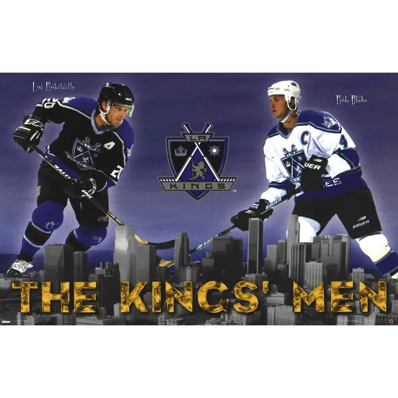 Los Angeles Kings "The Kings' Men" Poster (Luc Robitaille, Rob Blake) - Costacos 1998