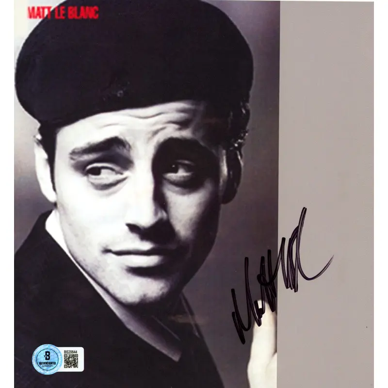 Matt LeBlanc Friends Authentic Signed Vertical Photo 7.25x7.75 BAS #BS20644